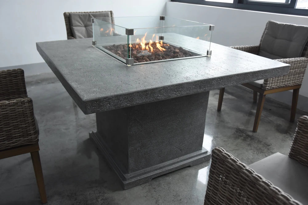 Birmingham Dining Table 45,000 BTU Propane Outdoor Fire Pit