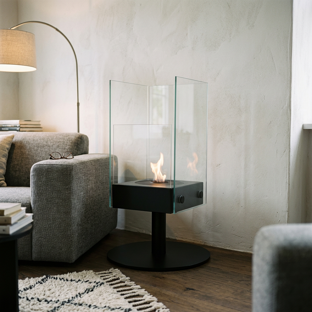 EcoSmart Fire Orbit 360 Degree Freestanding Bioethanol Fireplace