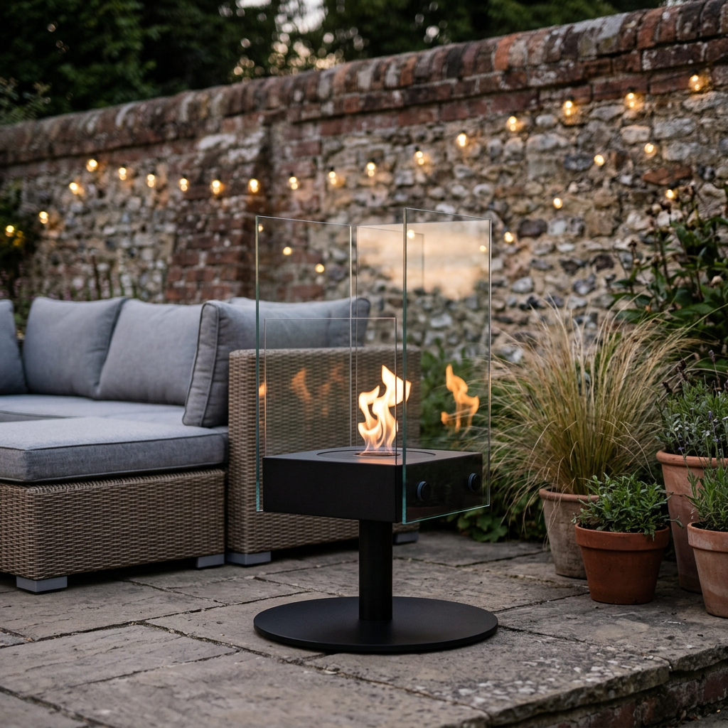 EcoSmart Fire Orbit 360 Degree Freestanding Bioethanol Fireplace