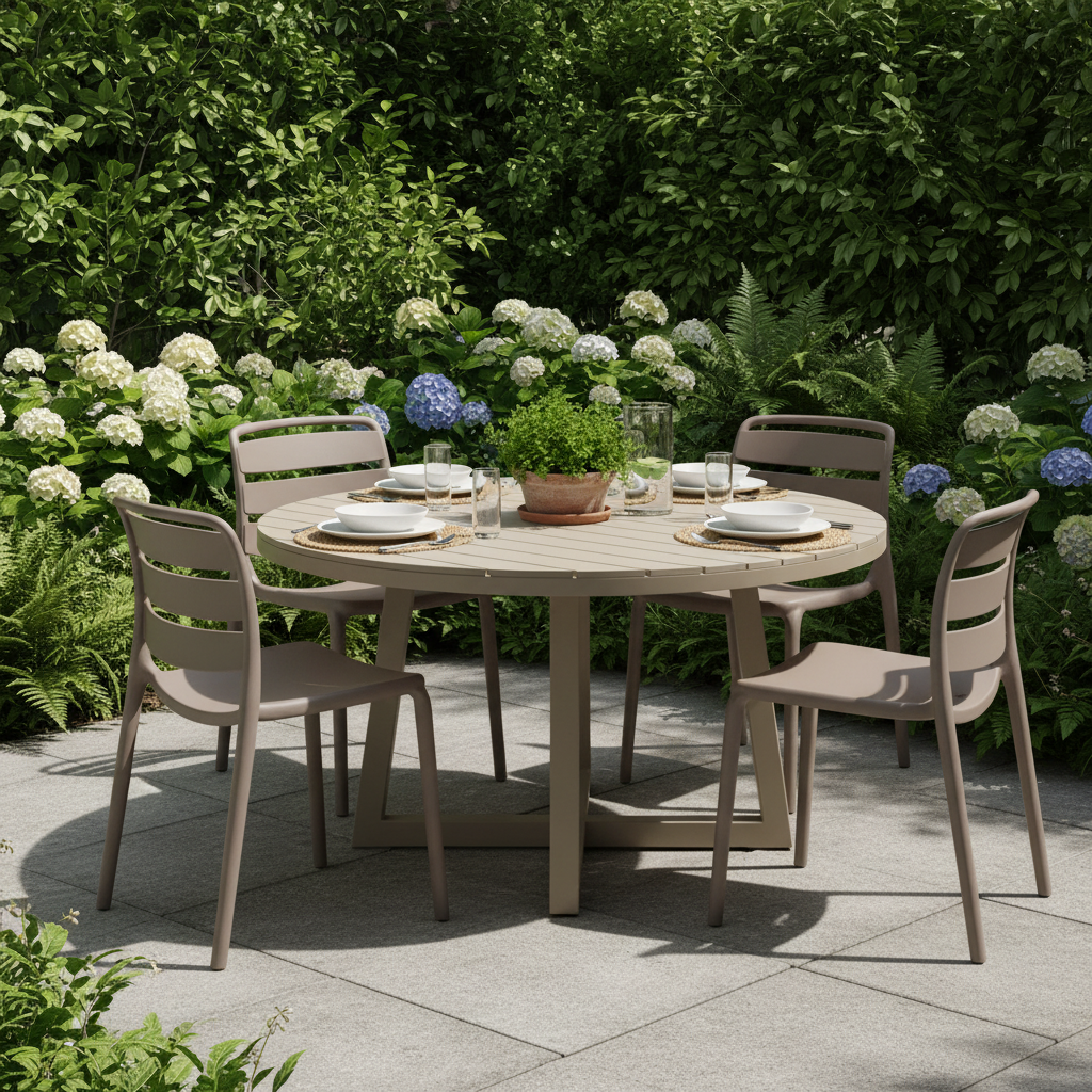 
Velo Stone Dining Chair | Modern Indoor & Outdoor Plastic Garden Chair
