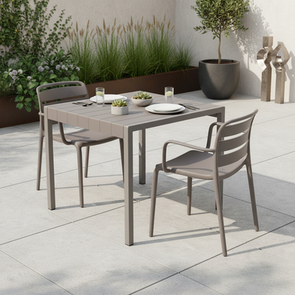 Cube Stone Outdoor Dining Table | Weather Resistant Garden Table