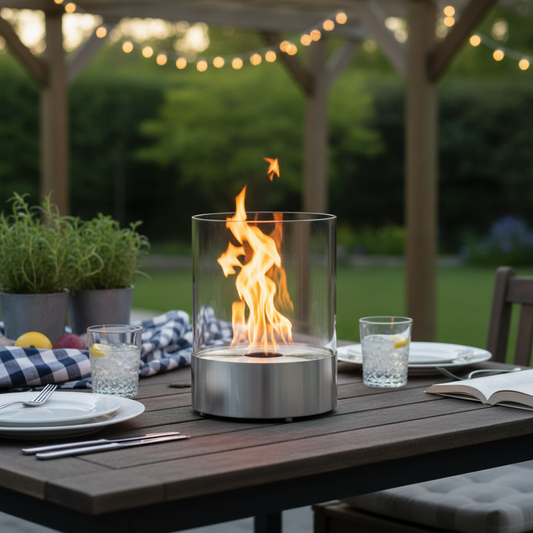 Outdoor patio close-up