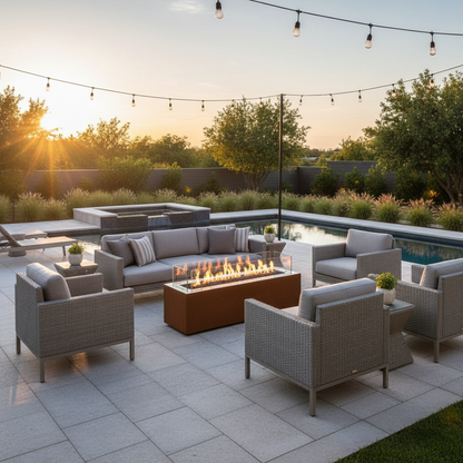 Outdoor patio lounge