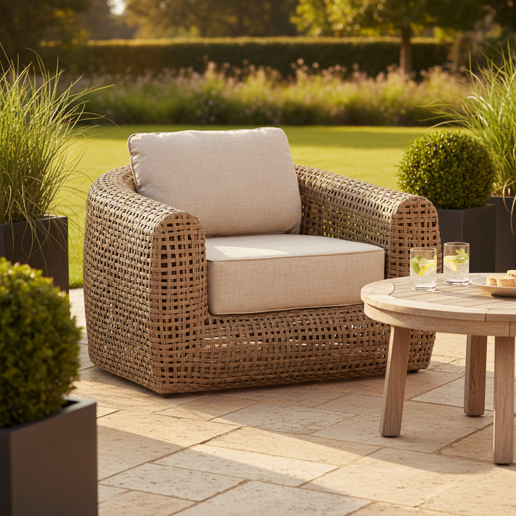 Bloom Collection Outdoor Large Lounge Chair – Oversized Comfort