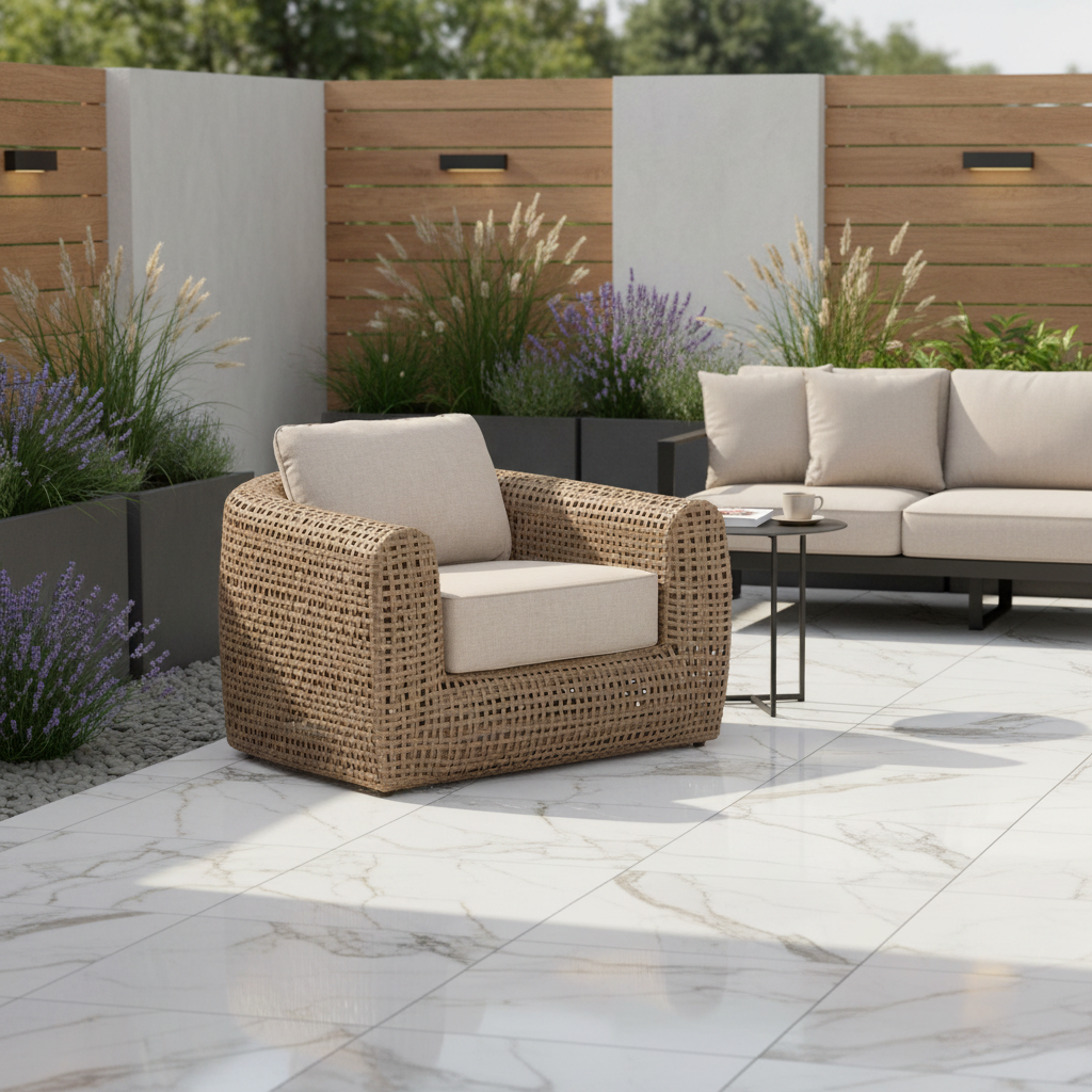Bloom Collection Outdoor Large Lounge Chair – Oversized Comfort
