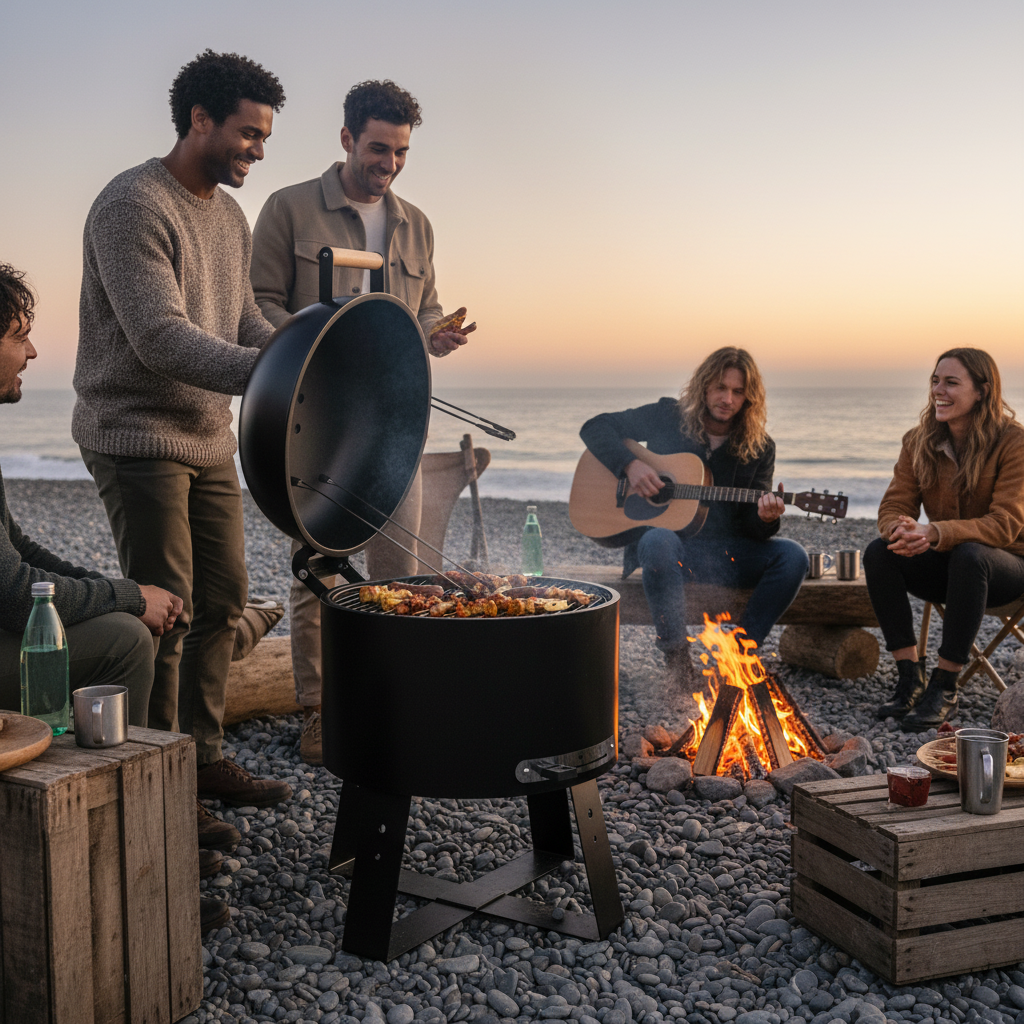 HEAT BRÅTEN Charcoal Barbecue | Compact Garden Grill
