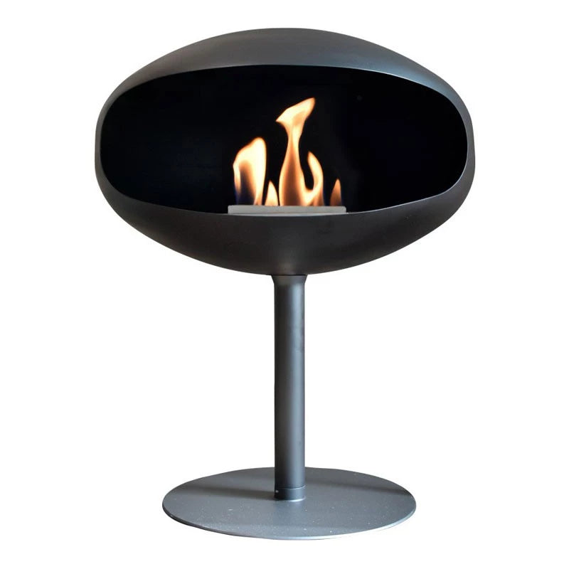 Cocoon Pedestal Bioethanol Fireplace Black