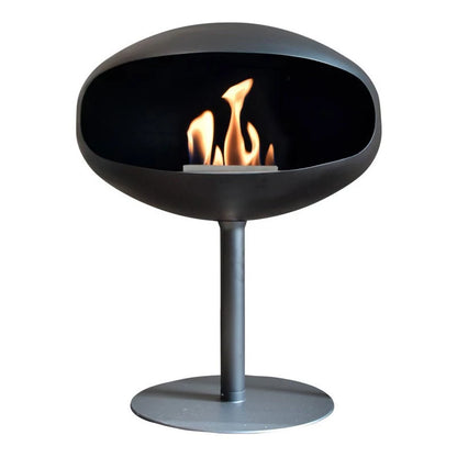 Cocoon Pedestal Bioethanol Fireplace Black