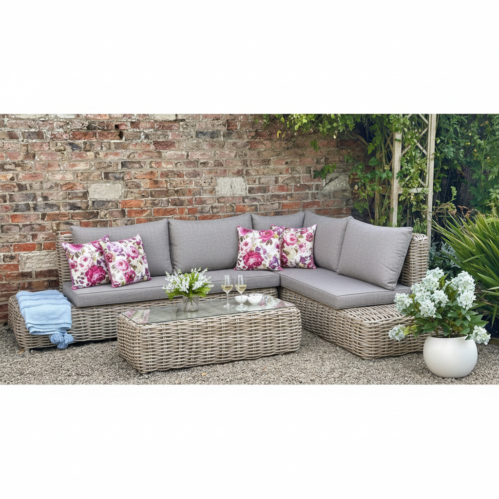 Amalfi Collection Outdoor Large Corner Set
