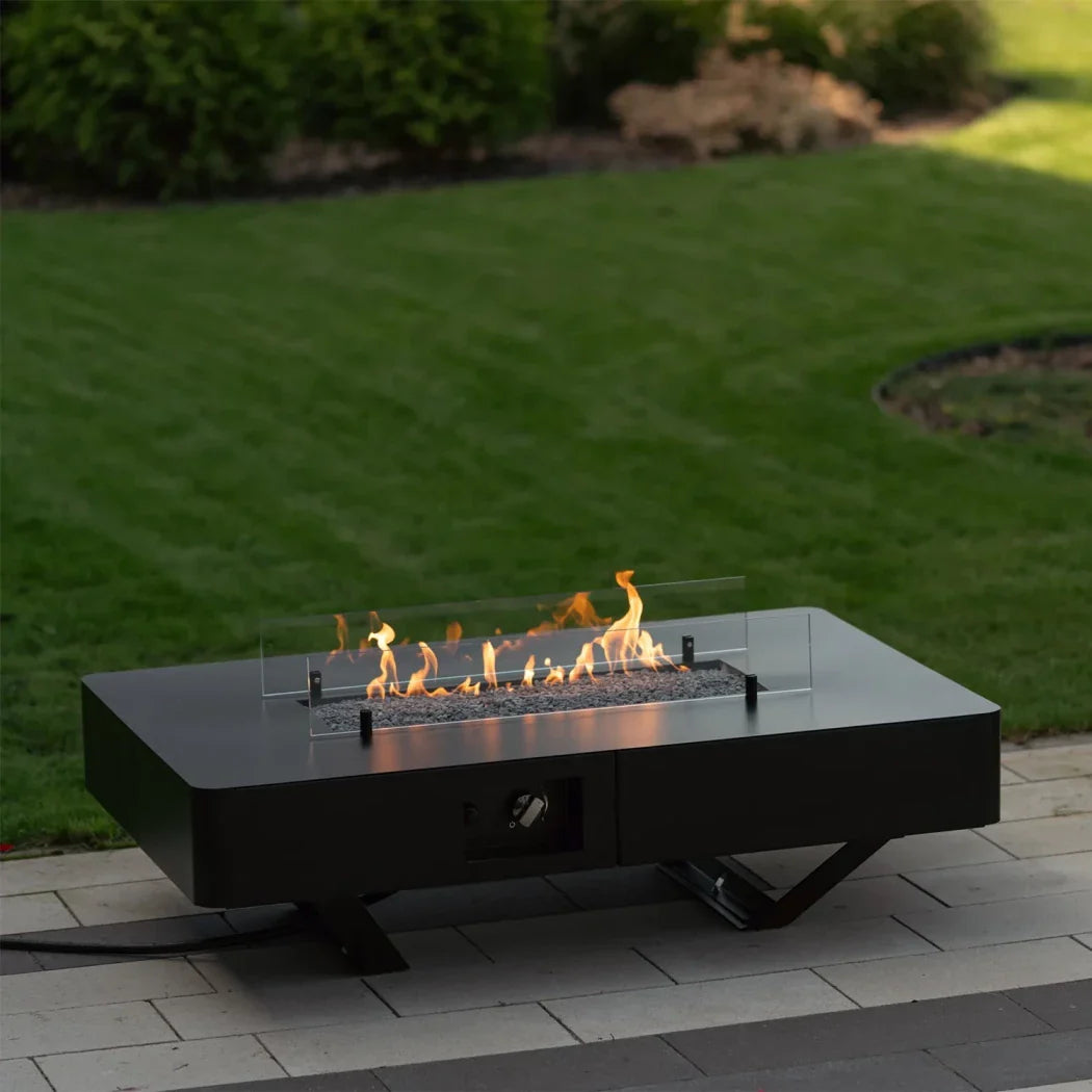 Planika Rio Gas Fire Table Outdoor Patio Fireplace 10kW