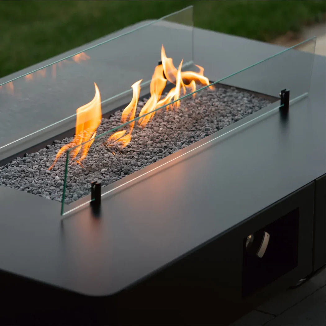 Planika Rio Gas Fire Table Outdoor Patio Fireplace 10kW