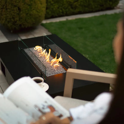 Planika Rio Gas Fire Table Outdoor Patio Fireplace 10kW
