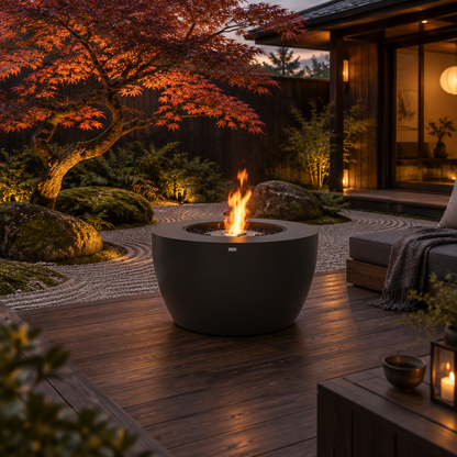 Pod 40 Graphite, zen courtyard