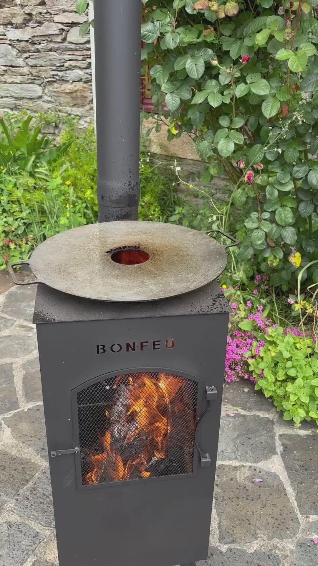 BonFeu, BonCarre, Outdoor Fireplace, Rust
