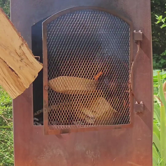 BonFeu, BonCarre, Outdoor Fireplace, Rust
