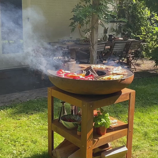 HEAT Bakka Barbecue With Grill & Storage – 80 cm Steel