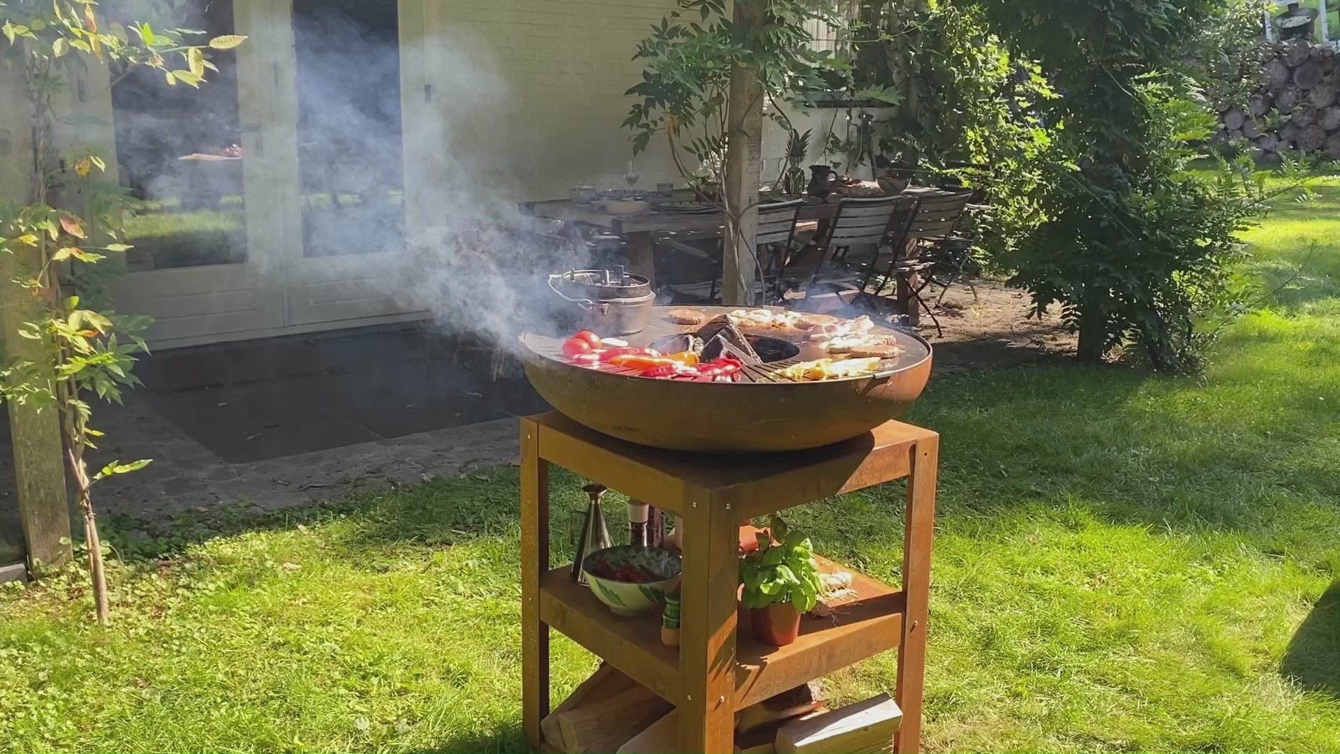 HEAT Bakka Barbecue With Grill & Storage – 80 cm Steel