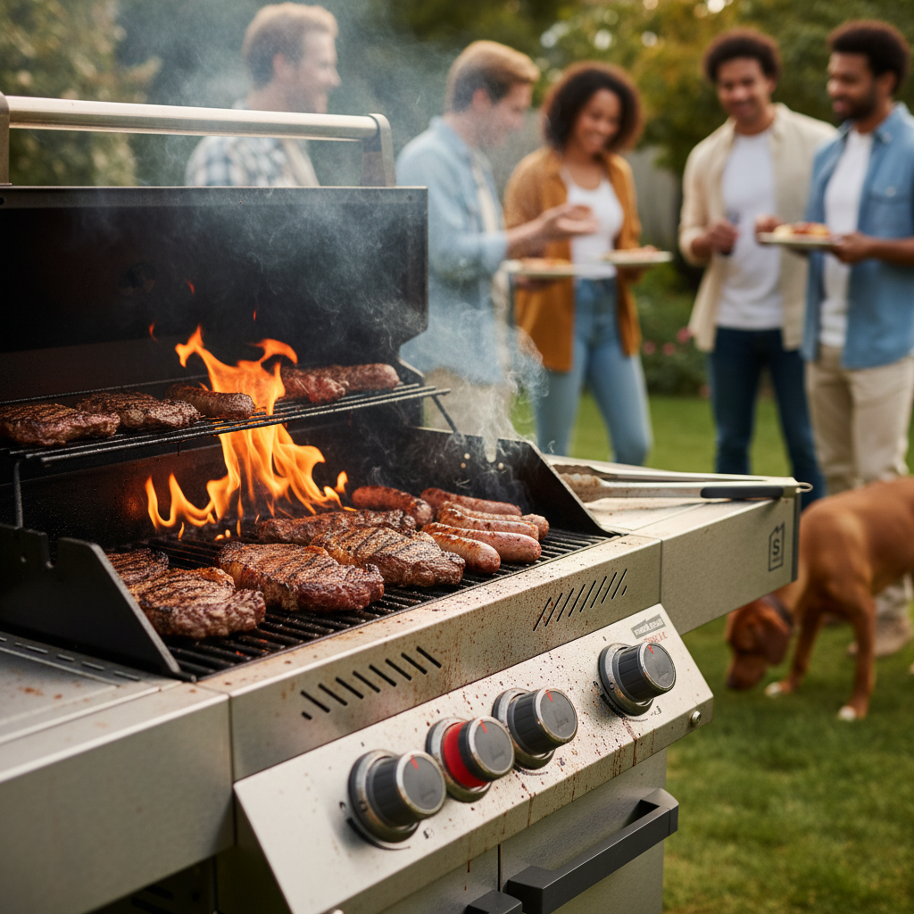 Primeliner By Bull S3 Gas Barbecue with Infrared Searing Burner & Cart