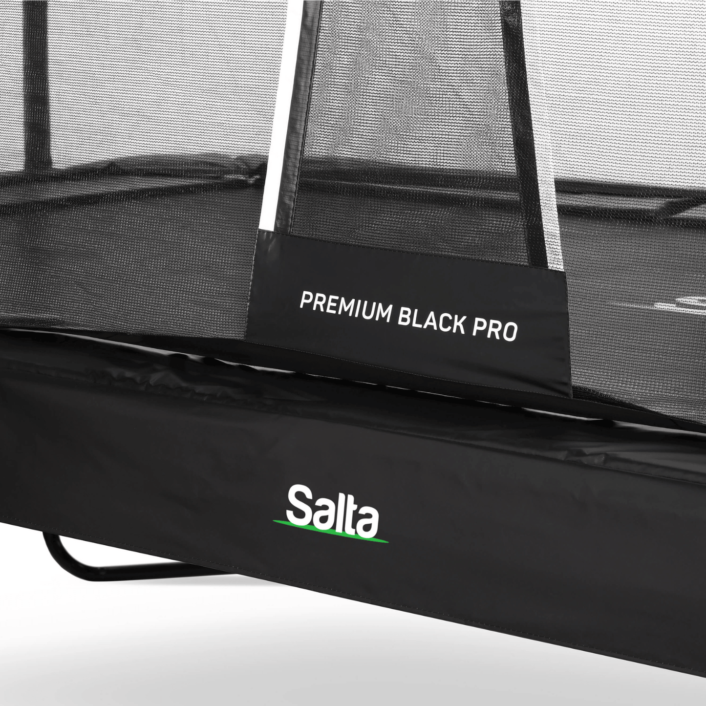 10ft x 6.5ft Salta Premium Black Pro Rectangular Trampoline + Safety Net