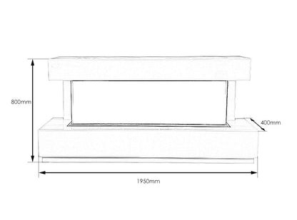 Hestia 1562 Electric Fire with Carrara Marble Media Wall Suite