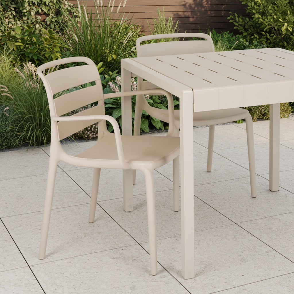 Sol Putty Indoor & Outdoor Dining Table | Spacious Modern Garden Table