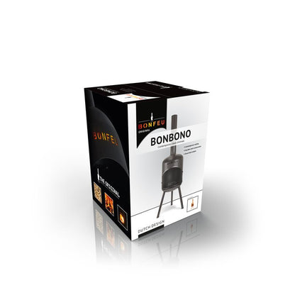 Bonfeu, BonBono, Outdoor Fireplace and Grill, Black