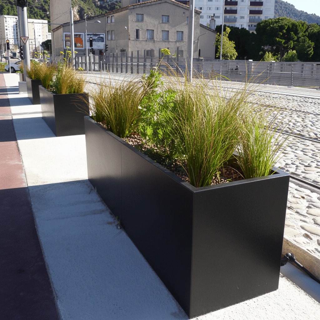 Aluminium Trough Planter UK Handmade Heavy Duty Garden Planter