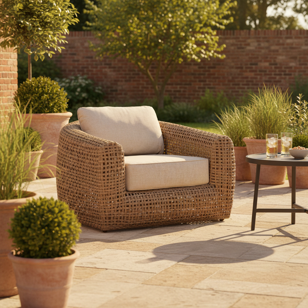 Bloom Collection Outdoor Large Lounge Chair – Oversized Comfort