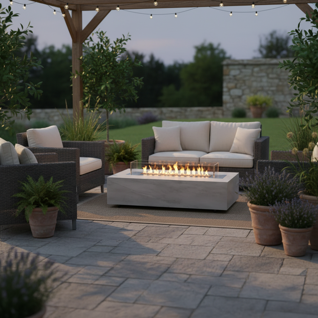 Planika Fires Cabo Table Kreta Bioethanol Fireplace for Indoor & Outdoor