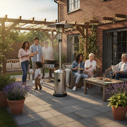 Lifestyle, Capri, Gas Patio Heater, Stainless Steel