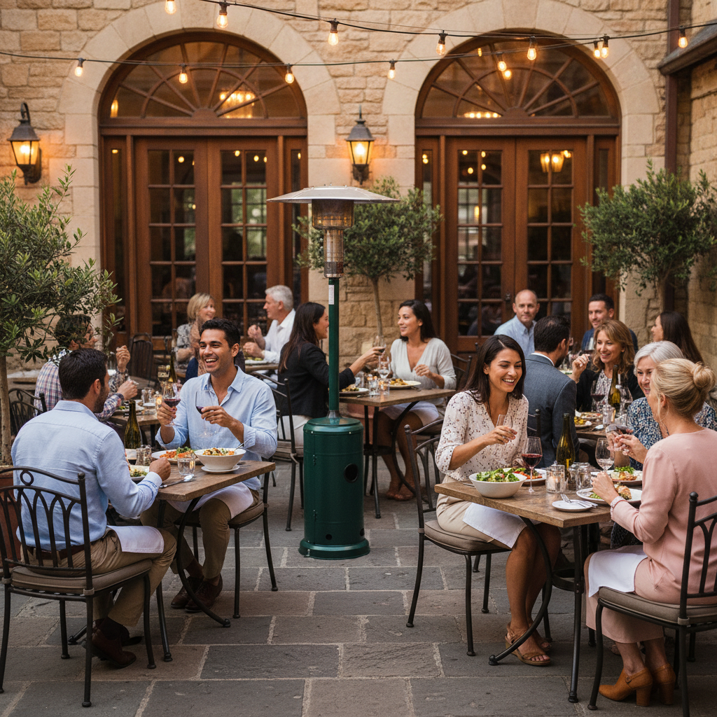 Lifestyle, Capri, Gas Patio Heater, Green