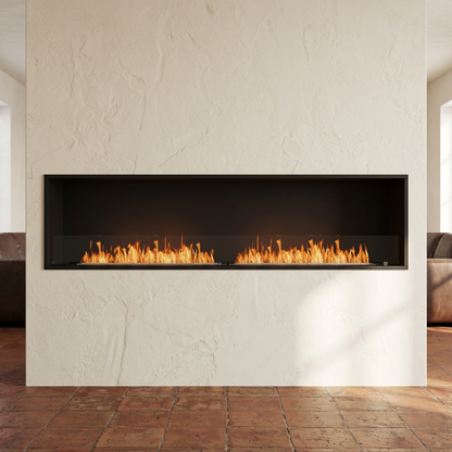 EcoSmart Fire Flex 86SS Wide Bioethanol Fireplace with Dual XL900 Burners