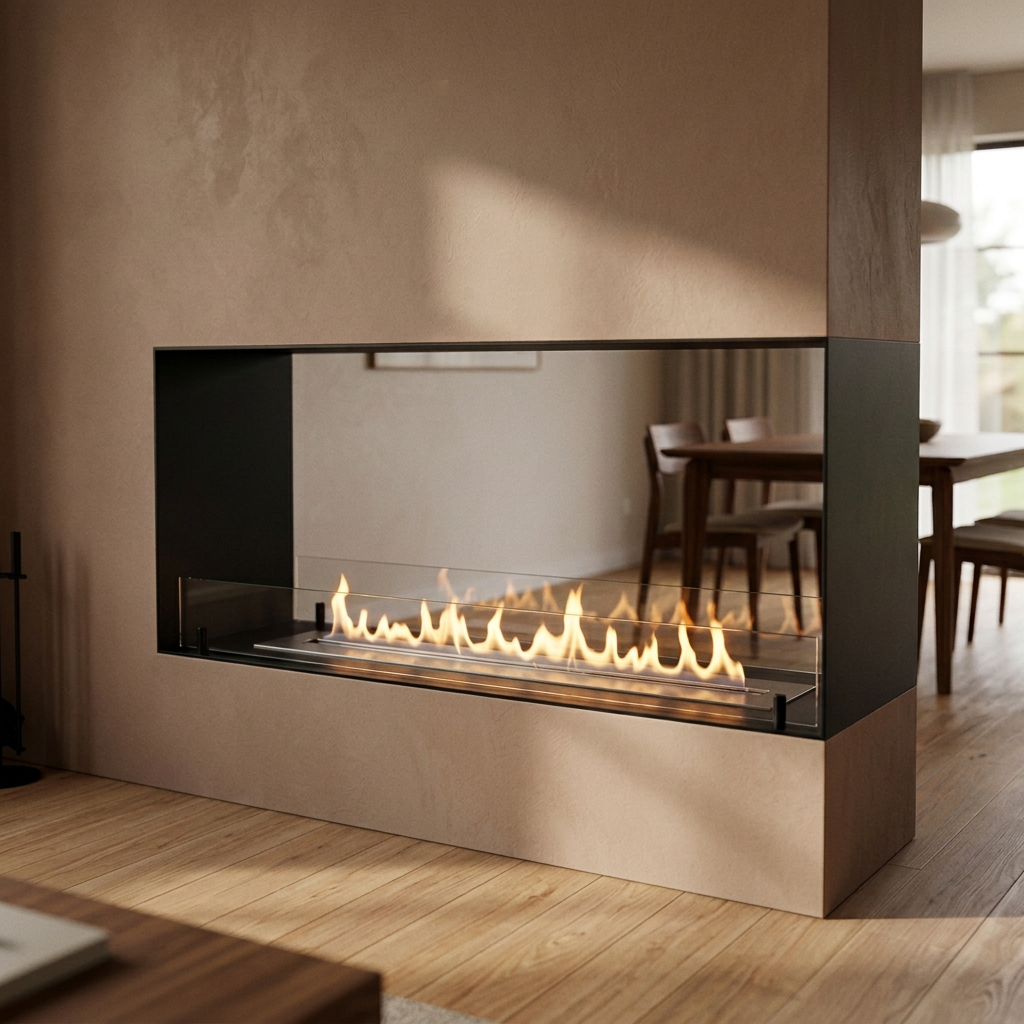 Foco Room Divider 1100 Medium Bioethanol Fireplace