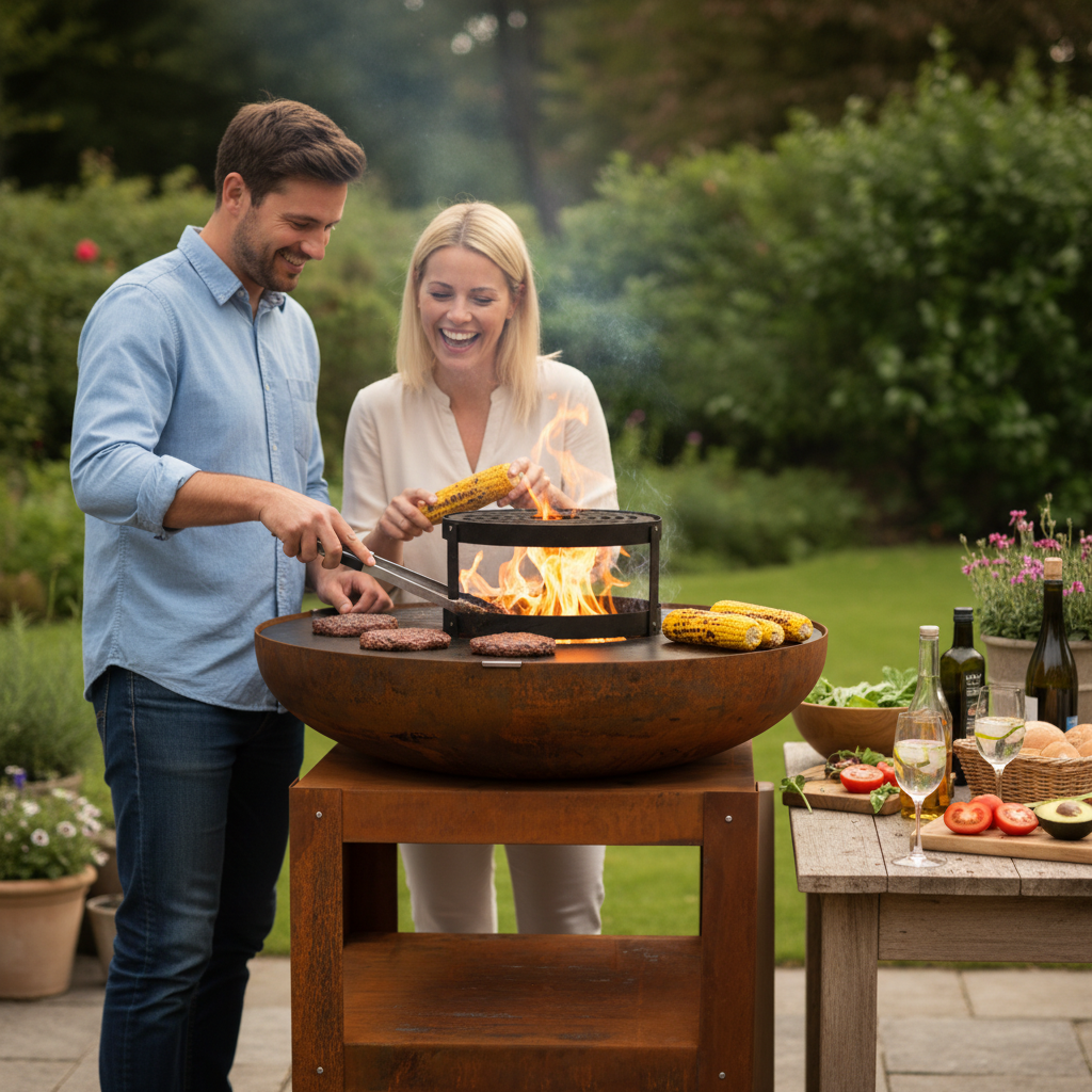 HEAT Bakka Barbecue With Grill & Storage – 80 cm Steel