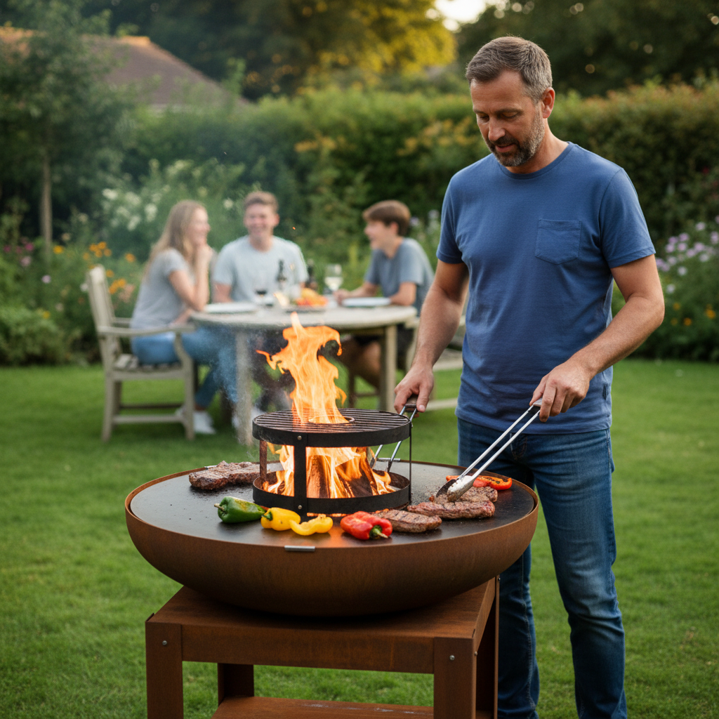 HEAT Bakka Barbecue With Grill & Storage – 80 cm Steel