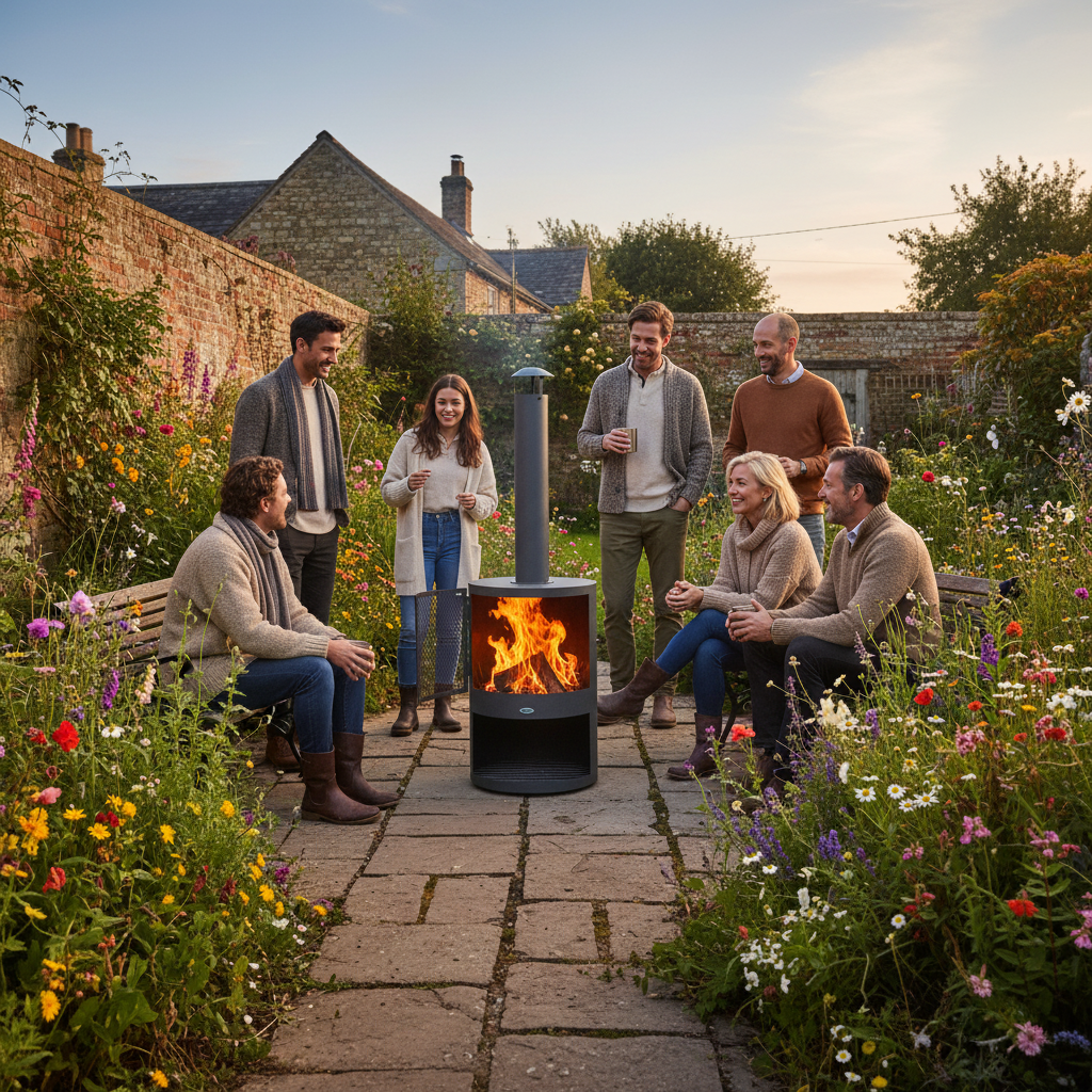 HEAT Hamar Patio Fireplace – Outdoor Wood Burner