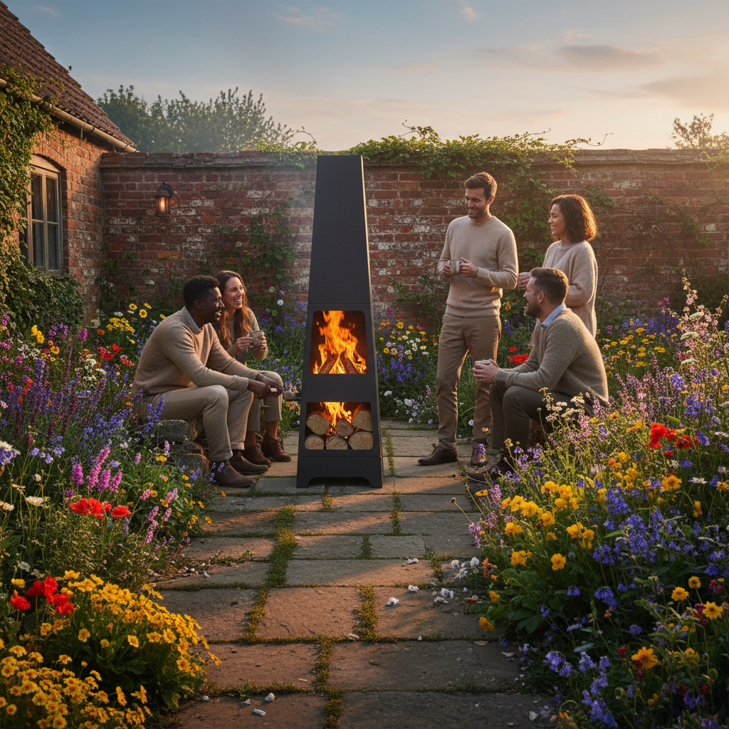 HEAT Outdoor Living Oslo Terrace Fireplace – Stylish Garden Heating
