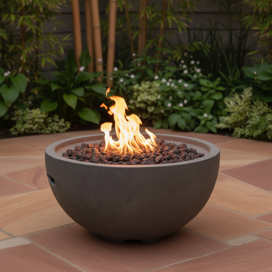 Nantucket Gas Fire Bowl 40,000 BTU Compact LPG Outdoor Fire Pit