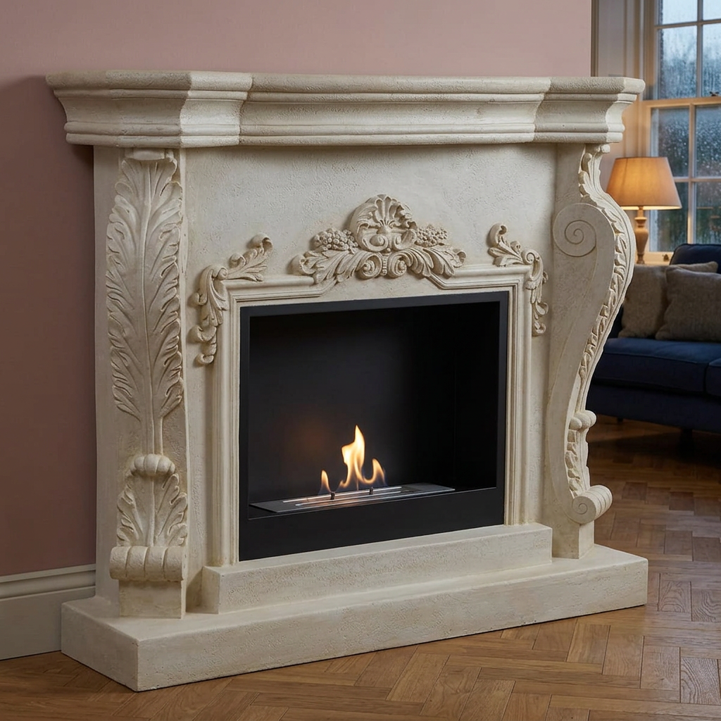 ScandiFlames Ymir in a cosy traditional sitting room