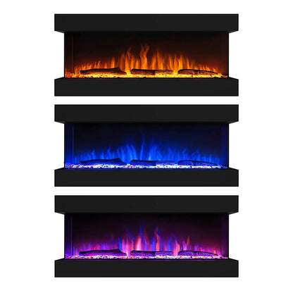 Feroza 137 cm Wall-Mounted Electric Fireplace – ScandiFlames