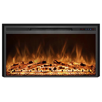 Pyrope 90 cm Electric Fireplace Insert – ScandiFlames Black