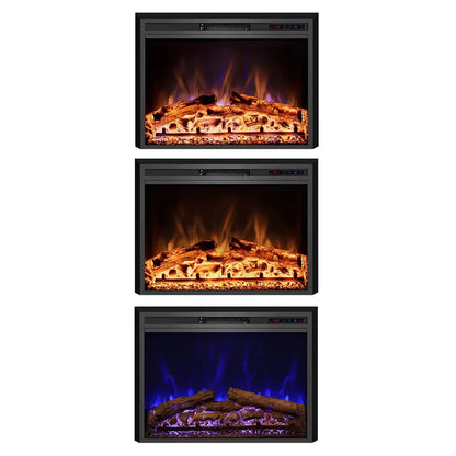 Pyrope 90 cm Electric Fireplace Insert – ScandiFlames Black