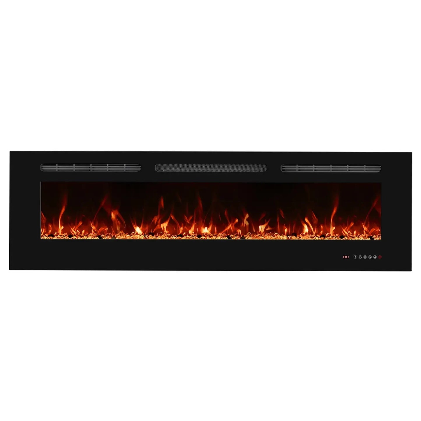Titanite 152 cm Built-In Electric Fireplace – ScandiFlames Black