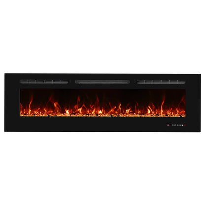 Titanite 152 cm Built-In Electric Fireplace – ScandiFlames Black