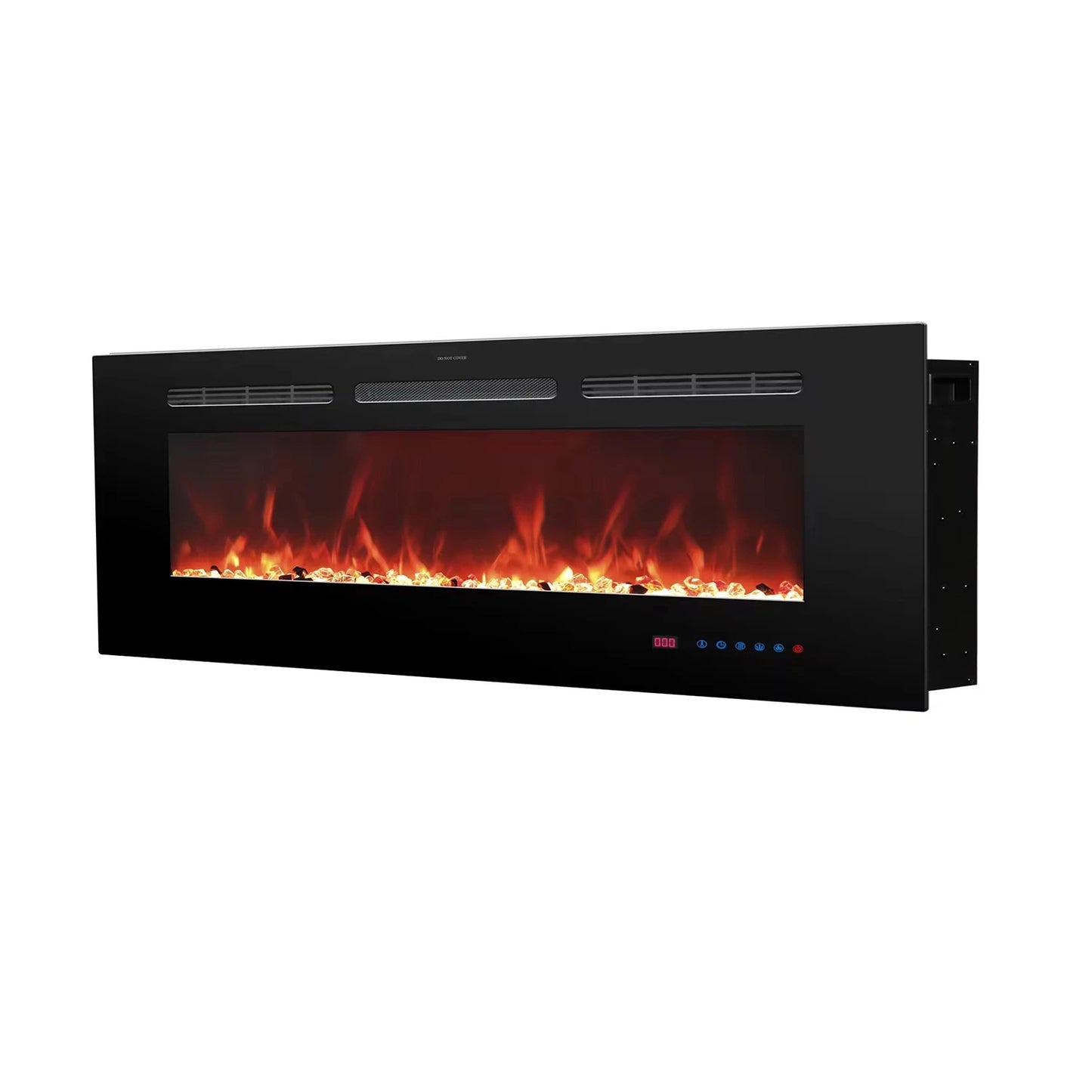 Titanite 127 cm Built-In Electric Fireplace – ScandiFlames Black