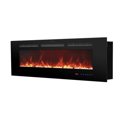 Titanite 127 cm Built-In Electric Fireplace – ScandiFlames Black
