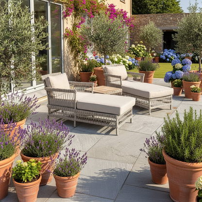 Provence Collection Outdoor Sun Lounger Set
