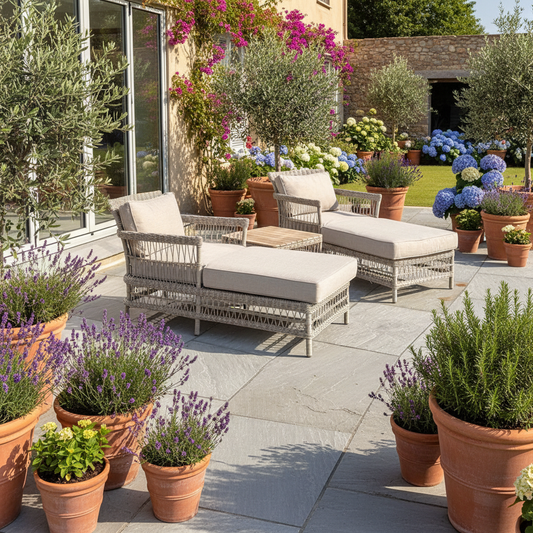 Provence Collection Outdoor Sun Lounger Set