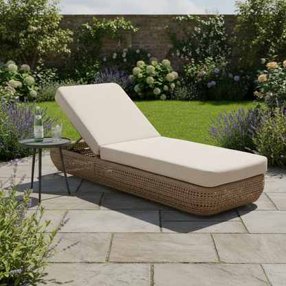 Bloom Collection Outdoor Sunbed – Weather-Resistant Garden Lounge