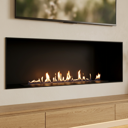 Foco One 1500 Built In Bioethanol Fireplace with Dual Burners